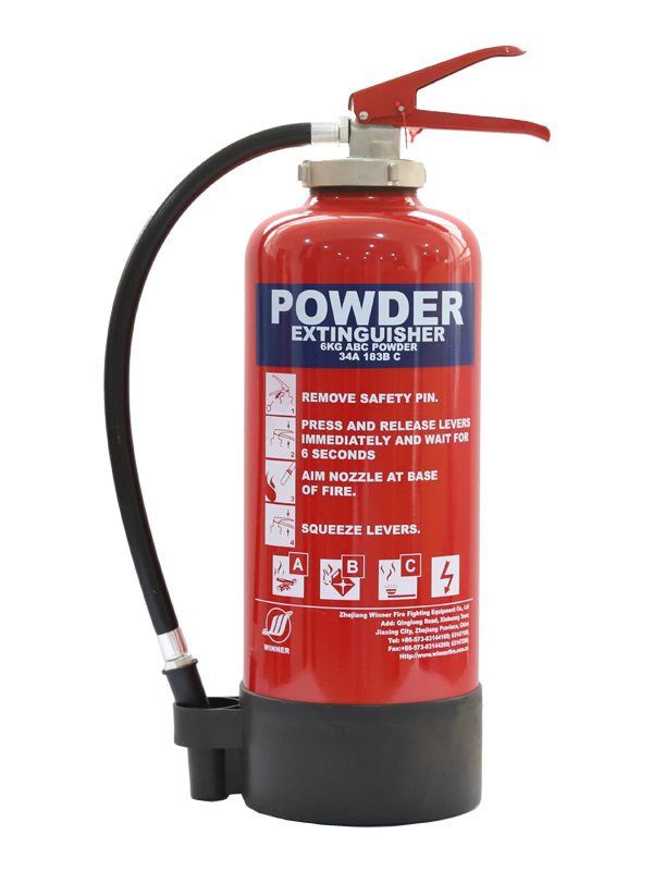 MED Approval 6kg  Portable Dry Powder Fire Extinguisher(With Internal Cartridge)