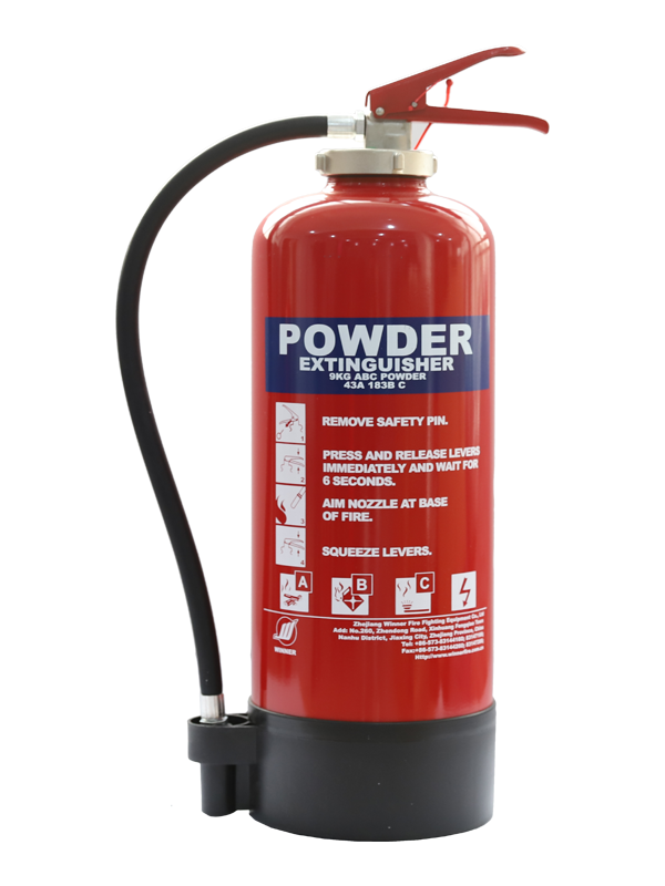 >MED Approval 9kg  Portable Dry Powder Fire Extinguisher(With Internal Cartridge)